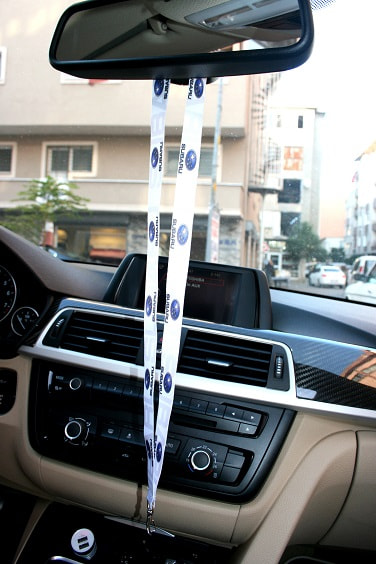 BoostZone 11662 Subaru Ayna Boyun Askı İpi Anahtarlık Beyaz Yedek Parça