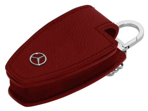 BoostZone 12429 Mercedes Çıtçıtlı Deri Anahtarlık Kumanda Kabı Kırmızı Yedek Parça