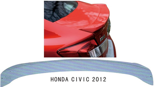 BoostZone 323 Honda Civic 2012 Bagaj Üstü Spoiler Yedek Parça