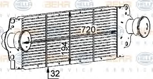 HELLA 8ML376723511 Turbo Radyatörü Yedek Parça