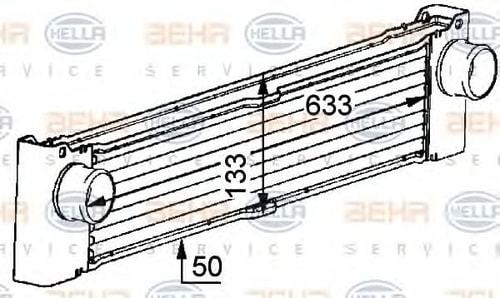 BEHR 8ML376723521 Turbo Radyatörü Yedek Parça