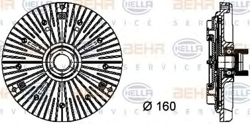 BEHR 8MV376732111 Fan Termiği Yedek Parça