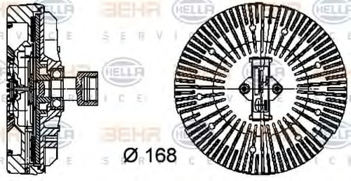 BEHR 8MV376734381 Fan Termiği Yedek Parça